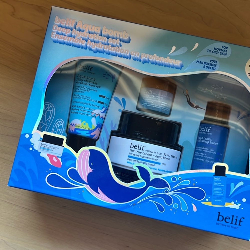 NEW Belief Aqua Bomb Deep Hydration Set